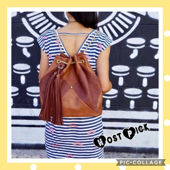 🛍HP❣️V E G A N || LEATHER COLOR-BLOCK - Picture 3 of 8